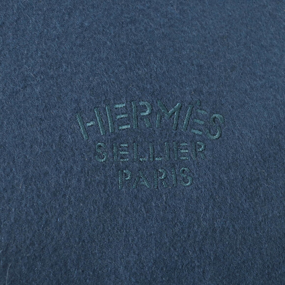 HERMES Blue Scarf - Picture 8 of 9